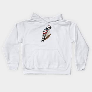 Downy woodpecker Bird Kids Hoodie